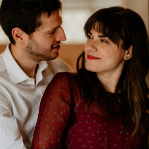 Romantic and relaxed couples session in Rome