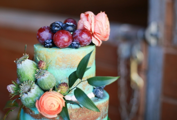 Fruit, Flowers, and Cake