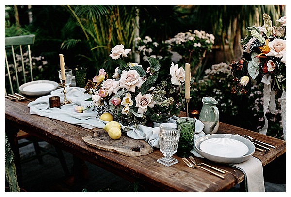 Natural and Organic tablescape