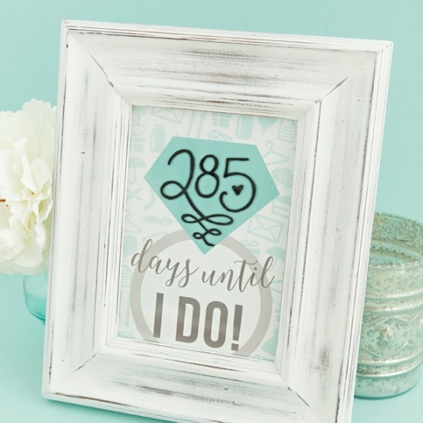 Learn how to make this adorable DIY wedding countdown sign!