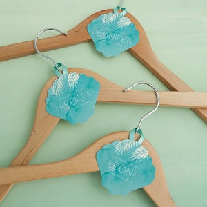 Edit and print these FREE bridal party hanger tags!