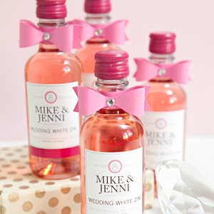 Learn how to make your own mini-wine bottle favors!