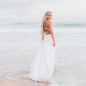 Boho beach bride