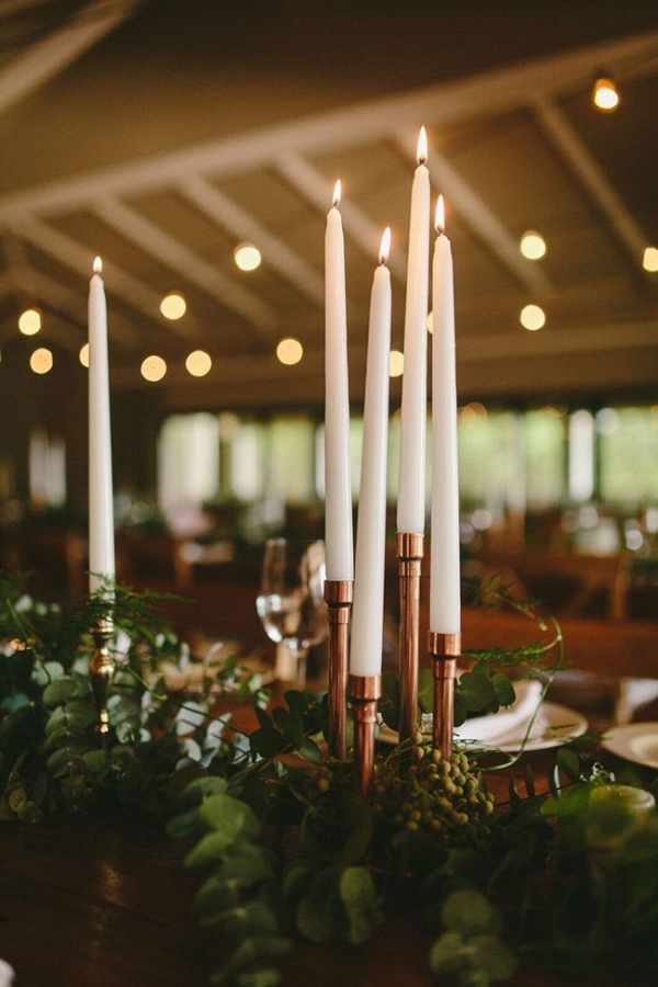 Copper Piping Candleholders