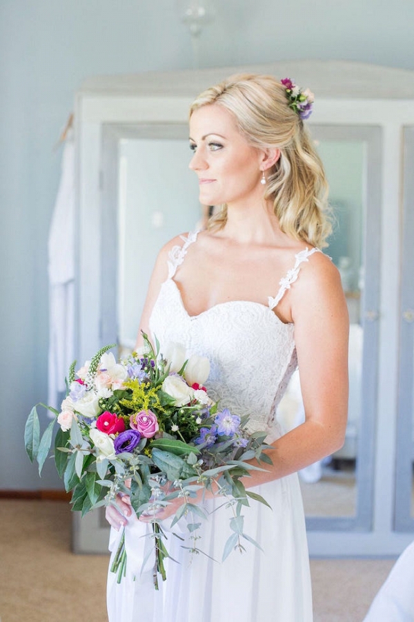 Bride with Colorful Bouquet