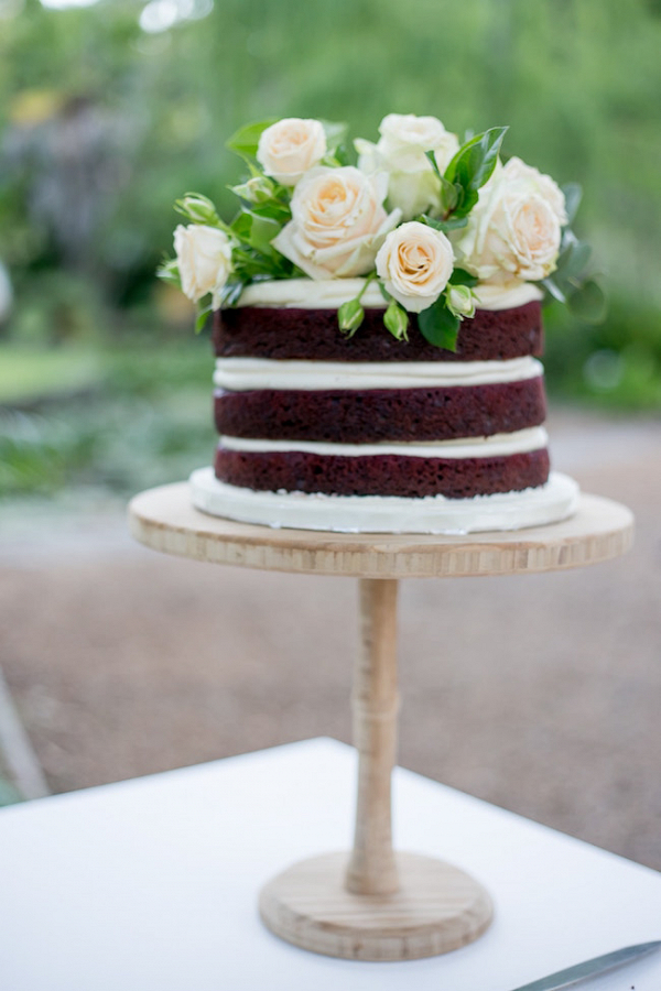 Naked Cake on Tall Stand