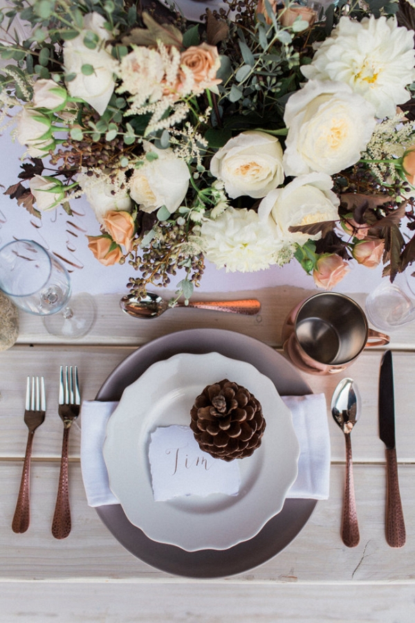 Rustic Winter Place Setting