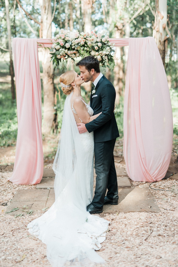 Draped Floral Arch