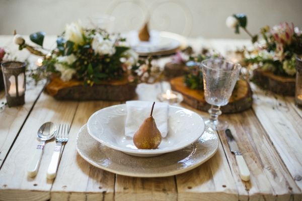 Pear place setting