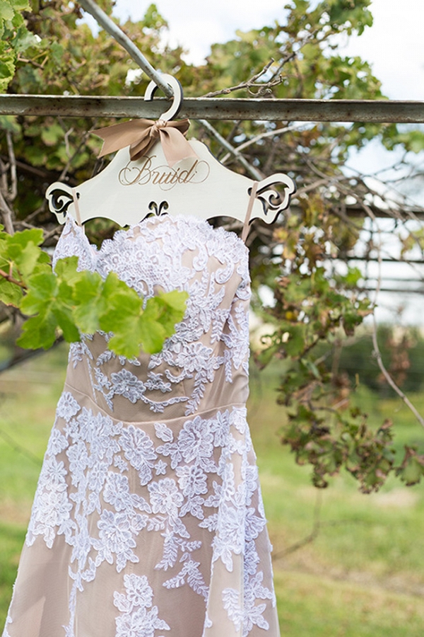 Nude Lace Wedding Dress