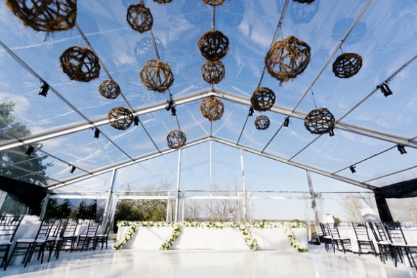Clear marquee reception