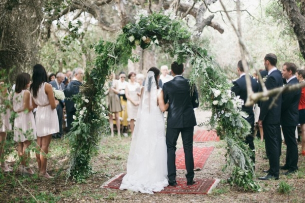 Floral & greenery ceremony arch