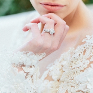 Lace sleeve wedding dress