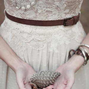 Belted  Wedding Dress