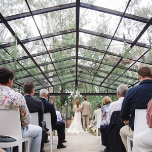 Forest Wedding in Glass Chapel