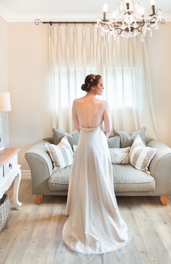 Ivory Dress with Back Detail