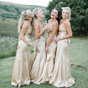 Glamorous Gold Bridesmaid Dresses