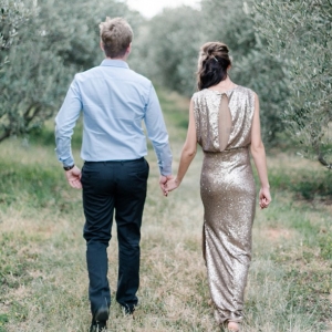 Olive grove engagement