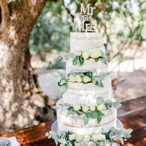 Semi Naked Cake with Laser Cut Topper