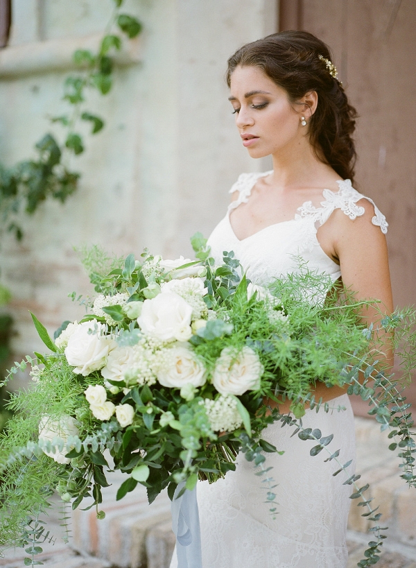 Greenery and White Bouquet