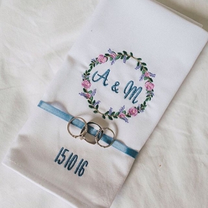 Embroidered Napkin Favors