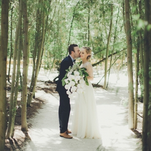 Bride & Groom in Forest