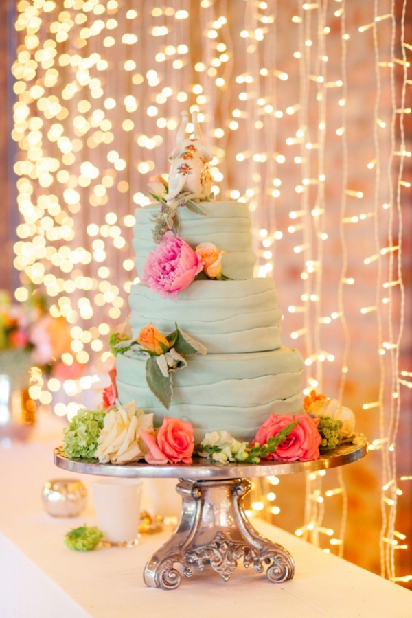 Mint Wedding Cake
