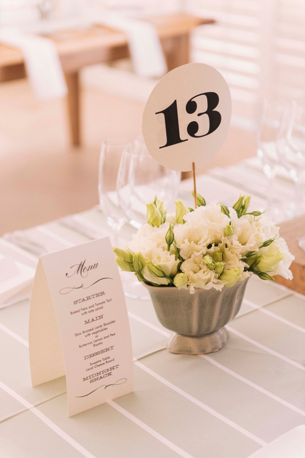 Simple Table Number