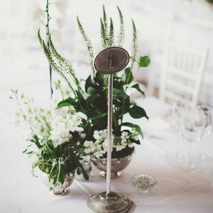 Silver Table Number