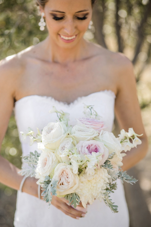 Bride with Rose Bouquet