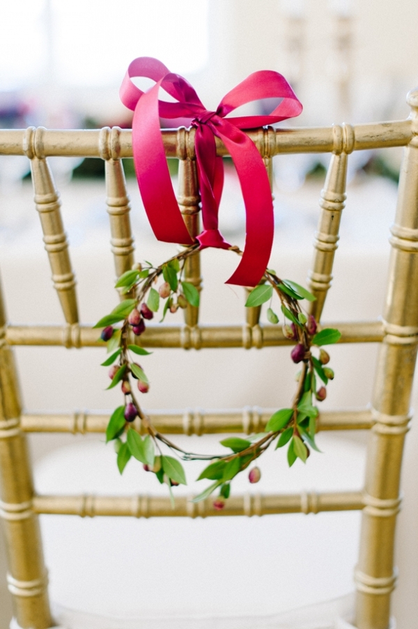 Wreath Chair Decoration
