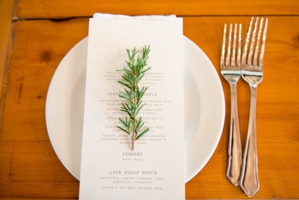 Herb place setting