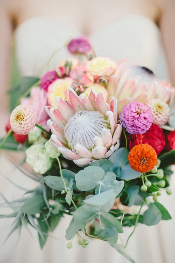 Protea wedding bouquet