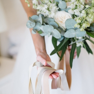 Bouquet with ribbon ties