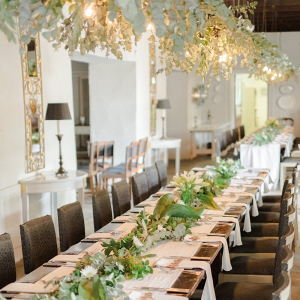 Long Tables with Greenery