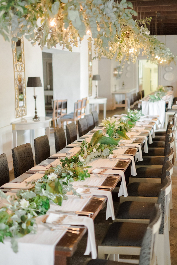 Long Tables with Greenery