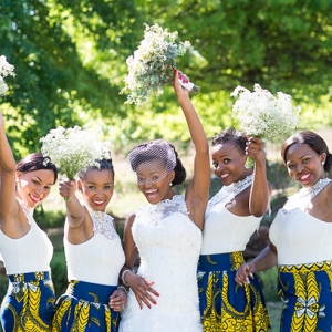 African Print Bridesmaids