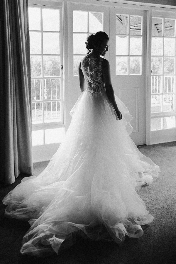 Illusion Lace Back Wedding Dress