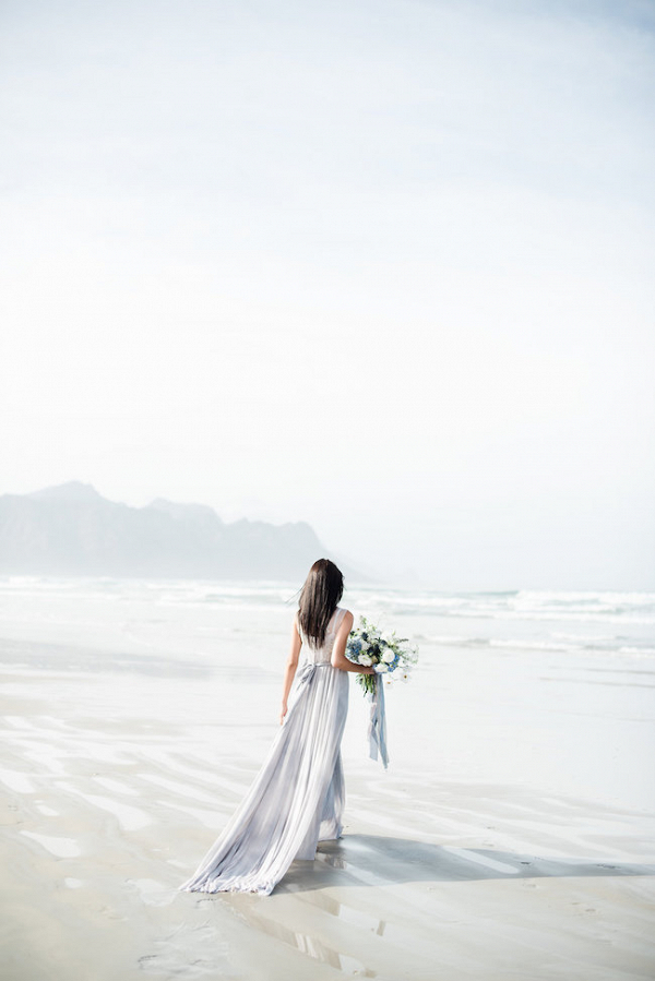Bride on Cape Town Beach