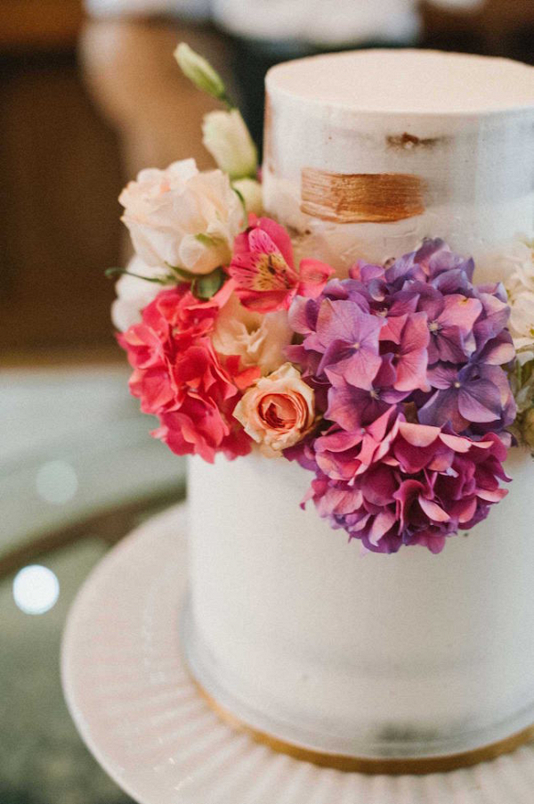 Wedding Cake with Floral Decoration