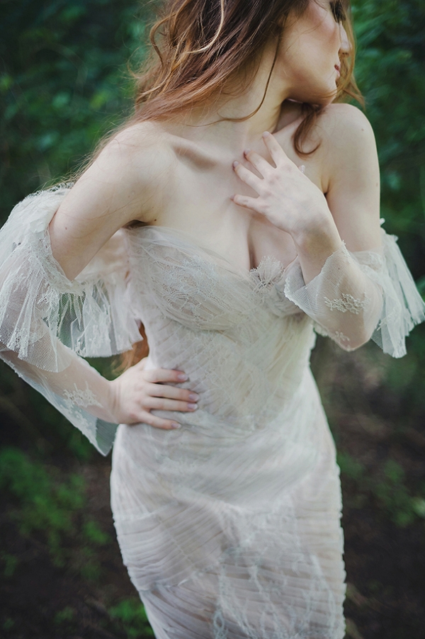 Ethereal Off Shoulder Wedding Dress