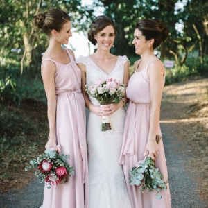 Blush bridesmaid dresses
