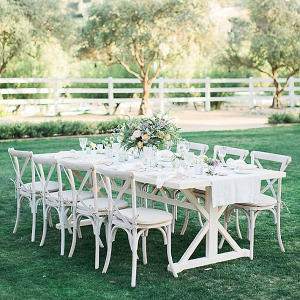 Garden wedding table