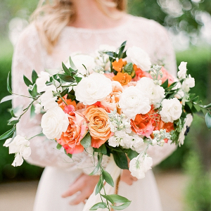 Orange and white bouquet