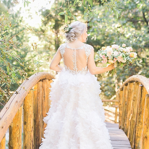 Layered wedding dress