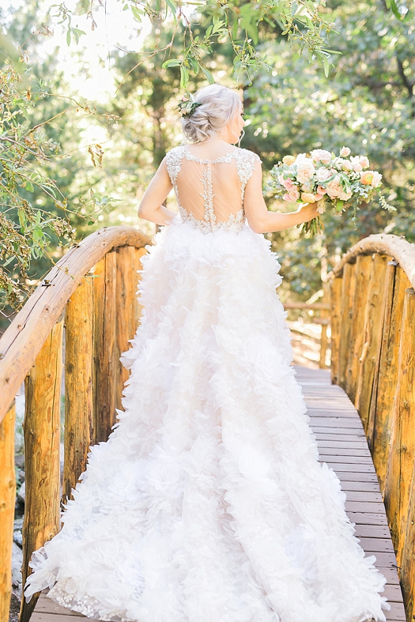 Layered wedding dress