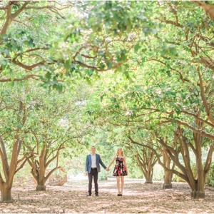  Engagement Session in a grove of trees