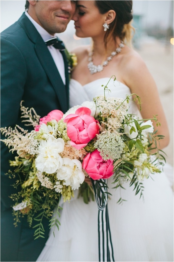 Pink and White Peony Bouquet