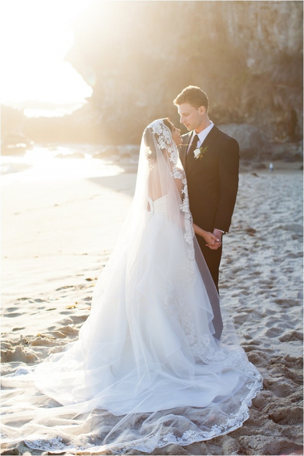 Bride and Groom Beach Portraits