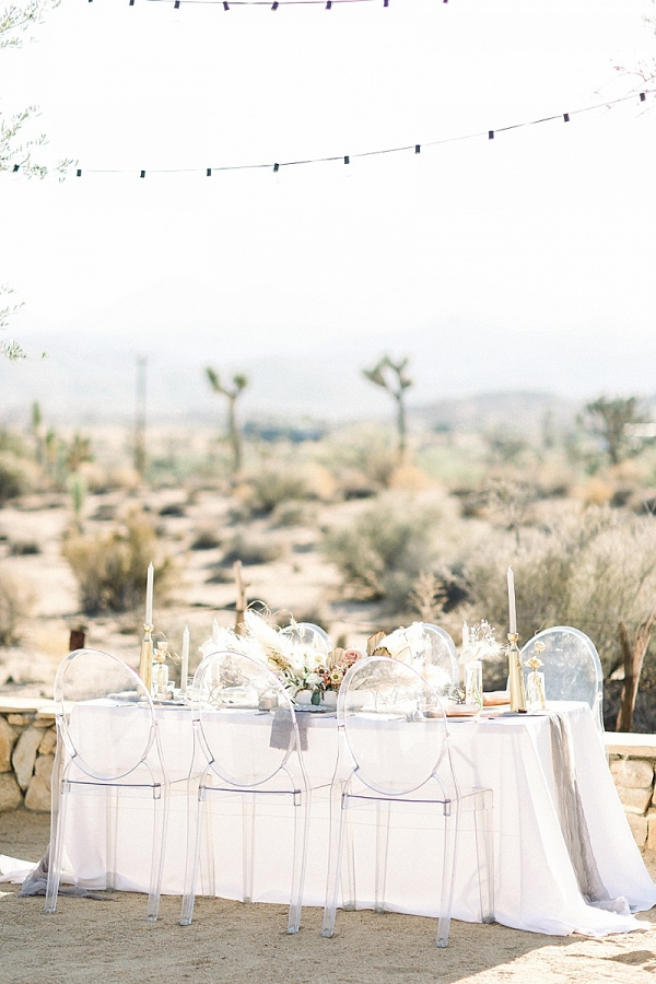 Desert wedding table